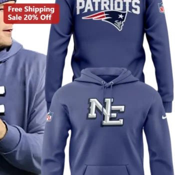 New England Patriots Hoodie NE Logo Pullover NFL Fan Gear available at our Miami, Florida warehouse