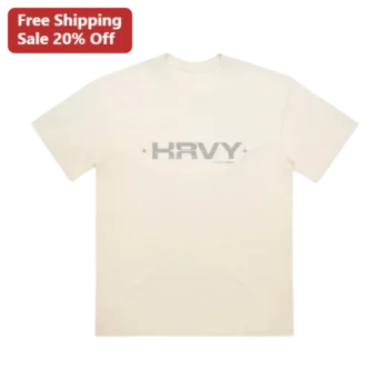 HRVY Logo Graphic Tee Minimalist Streetwear Fan Merch Unisex Cotton Shirt available at our Miami, Florida warehouse