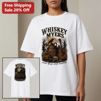 Whiskey Myers Keep The Country Haunted Tee Stay Wild Stay Haunted Country Rock Graphic Shirt available at our Miami, Florida warehouse
