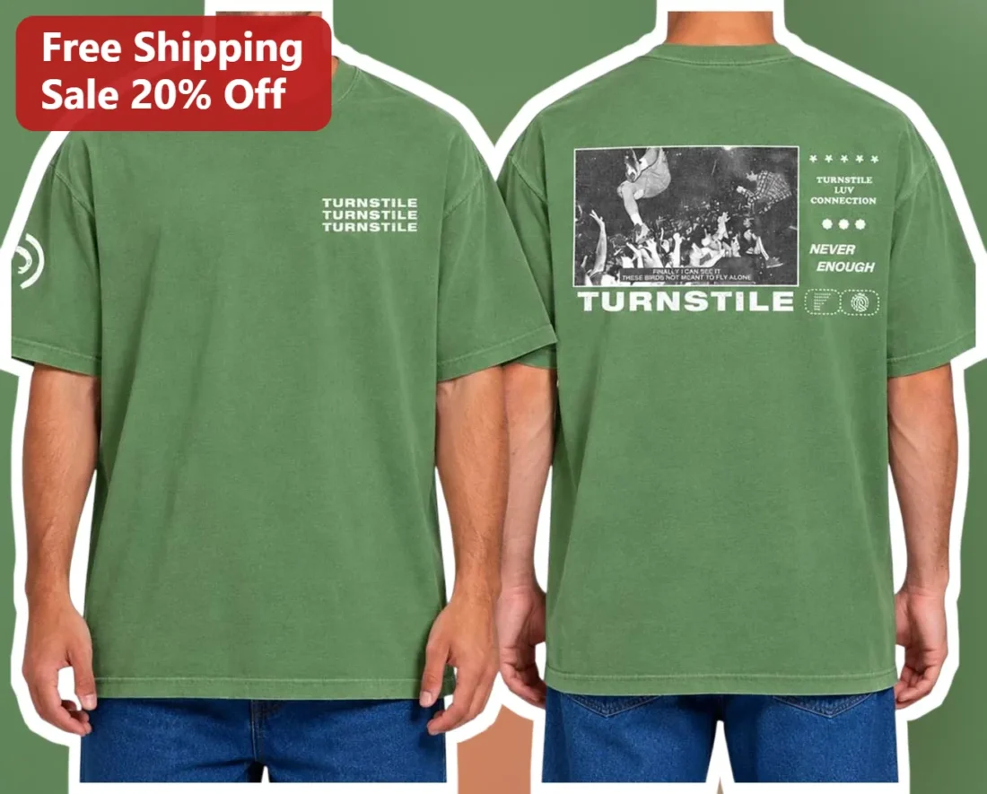 Turnstile Never Enough Luv Connection Graphic Tee available at our Miami, Florida warehouse