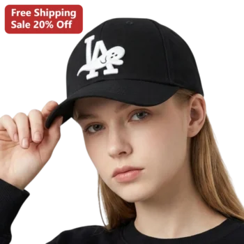 Cute Ghost LA Hat Cap Embroidered Baseball Snapback for Women Men Halloween Fall Streetwear available at our Miami, Florida warehouse