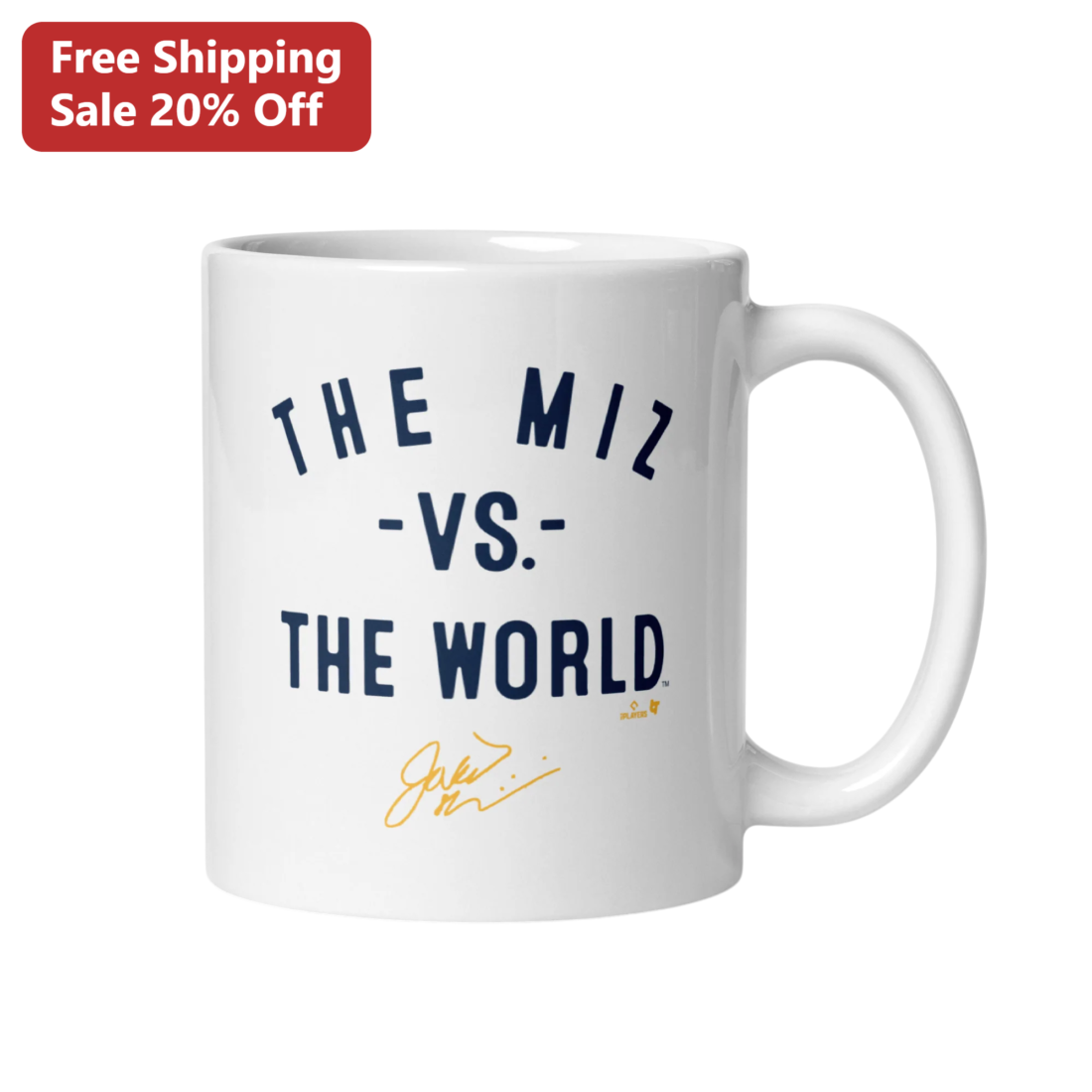 The Miz Vs The World Mug WWE Superstar Coffee Cup Gift for Wrestling Fans available at our Miami, Florida warehouse