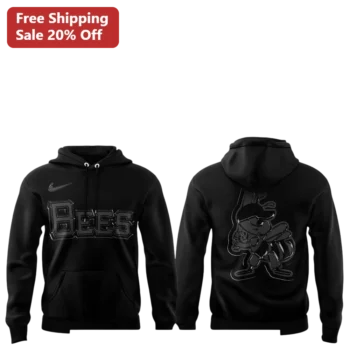 BEES Baseball Team Mascot Hoodie Collegiate Sporty Athletic Pullover for Men Women available at our Miami, Florida warehouse