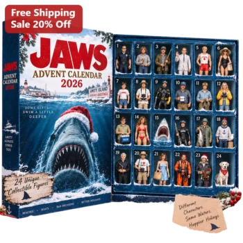 Jaws Advent Calendar 2026 Amity Island Shark Movie Collectible Holiday Countdown Gift available at our Miami, Florida warehouse