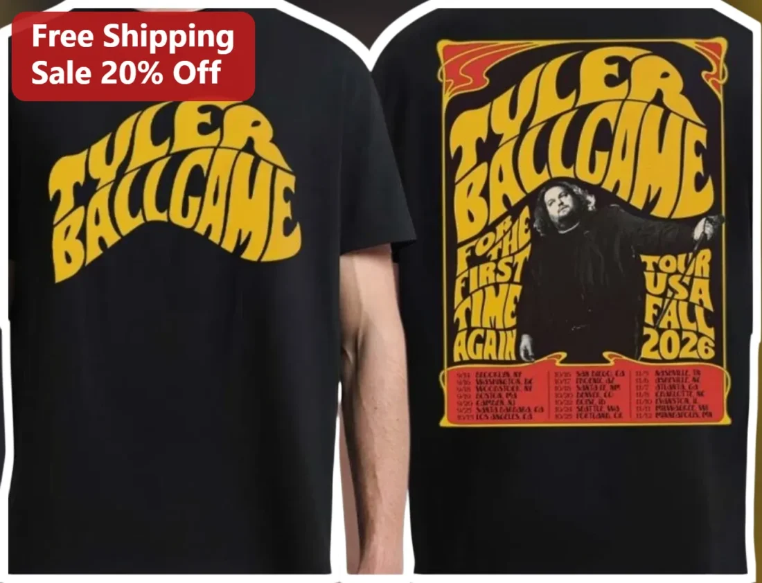 Tyler Ballgame For The First Time Again Tour USA Fall 2026 Tee available at our Miami, Florida warehouse
