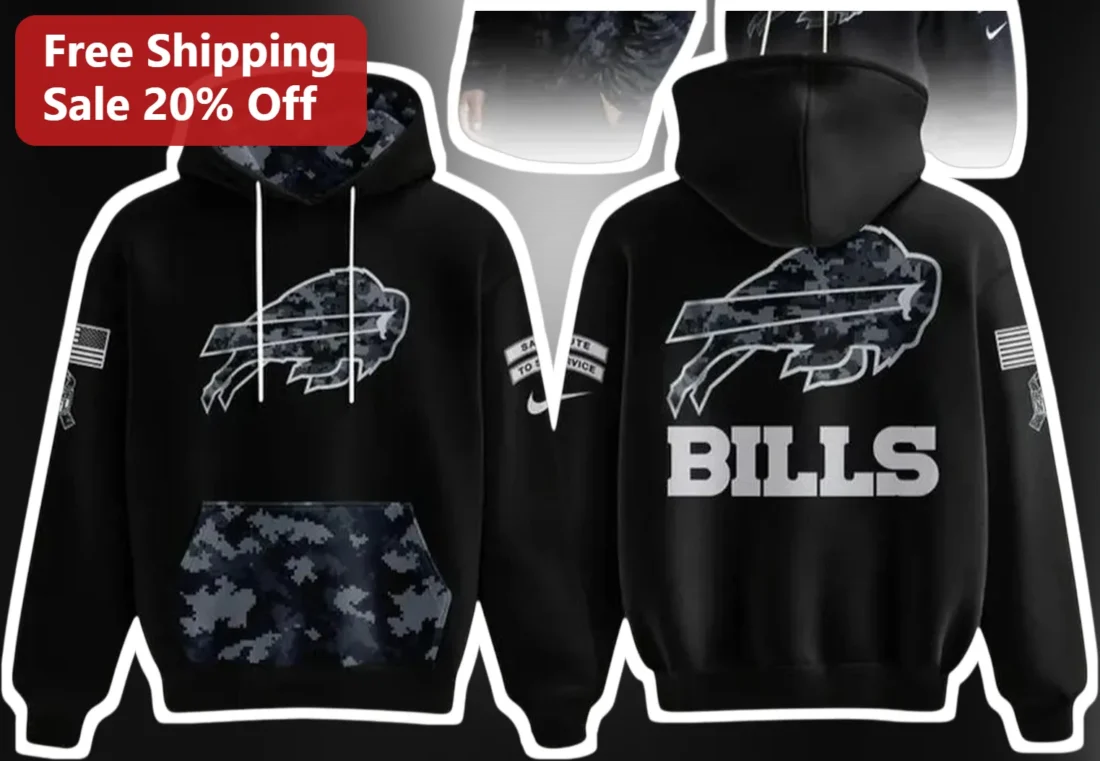 Buffalo Bills Digital Camo Pullover Hoodie NFL Fan Apparel available at our Miami, Florida warehouse