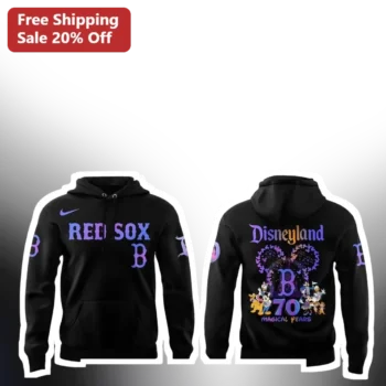 Red Sox Disneyland 70 Magical Years Hoodie Mickey Mouse Boston Anniversary Gift available at our Miami, Florida warehouse