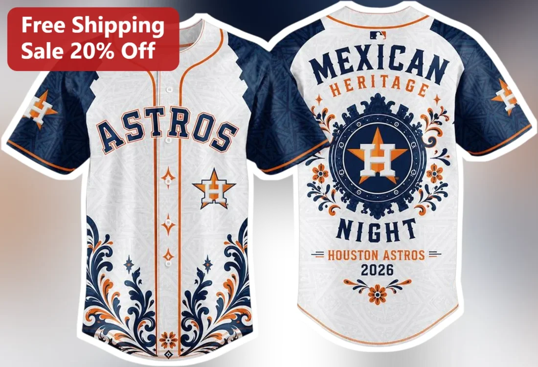 Houston Astros Mexican Heritage Night Jersey Hispanic Heritage Baseball Fan Gift available at our Miami, Florida warehouse