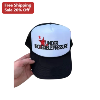 Under Incredible Pressure Trucker Hat Funny Stress Relief Gift for Truck Drivers available at our Miami, Florida warehouse