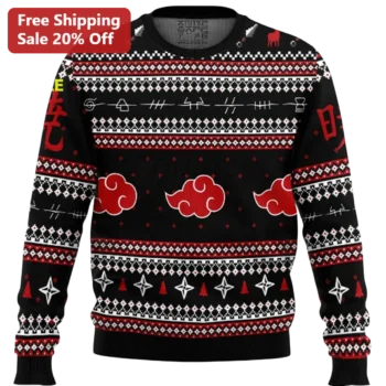 Itachi Uchiha Sweater Akatsuki Ugly Christmas Knit Pullover Gift for Naruto Anime Fans available at our Miami, Florida warehouse
