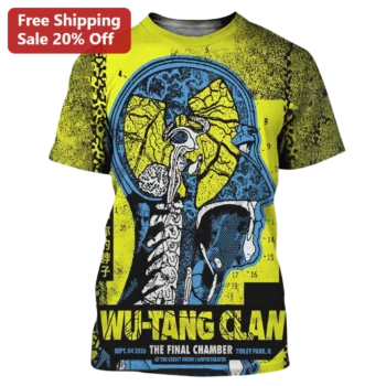 Wu-Tang Clan The Final Chamber Anatomical Brain Graphic Tee Hip Hop Vintage Merch available at our Miami, Florida warehouse