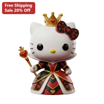 Hello Kitty Figure Alice in Wonderland Queen of Hearts Vinyl Collectible Statue available at our Miami, Florida warehouse