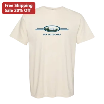 BLV Outdoors Tee Retro Mountain Graphic Shirt for Men Women Unisex available at our Miami, Florida warehouse