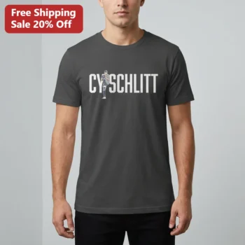 CYSCHLITT Tee Baseball Pitcher Varsity Sports Fan Apparel for Men available at our Miami, Florida warehouse
