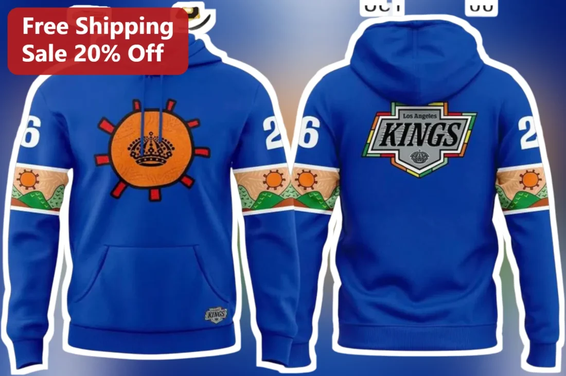 Los Angeles Kings Hoodie Vintage Retro Pullover NHL Hockey Fan Gift Apparel available at our Miami, Florida warehouse