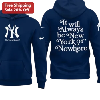 It Will Always Be New York Or Nowhere Hoodie NYC Pride Statue Of Liberty Design Unisex Pullover available at our Miami, Florida warehouse