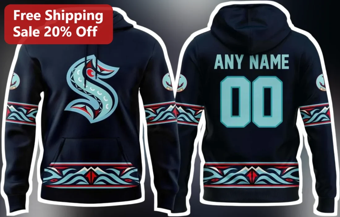 Seattle Mariners Fan Art Hoodie Personalized Custom Name Tribal Design Baseball Gift available at our Miami, Florida warehouse