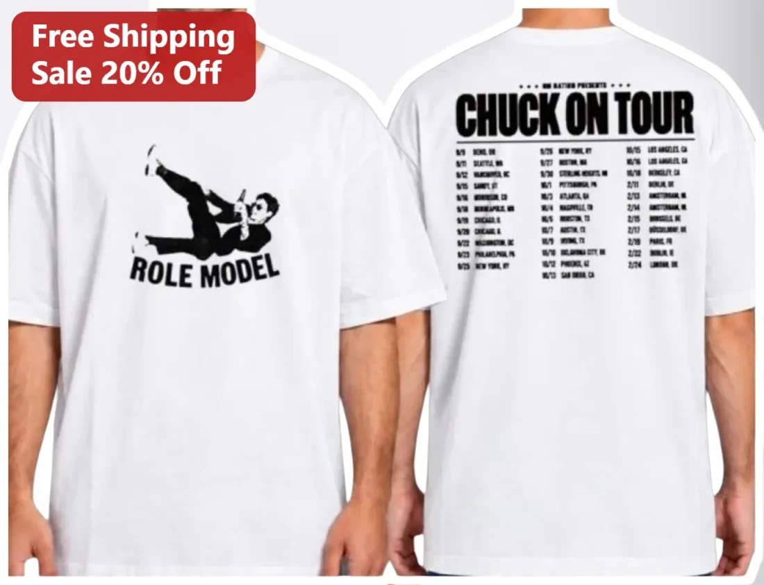 Role Model Chuck Ragan Tour Schedule Graphic Tee available at our Miami, Florida warehouse