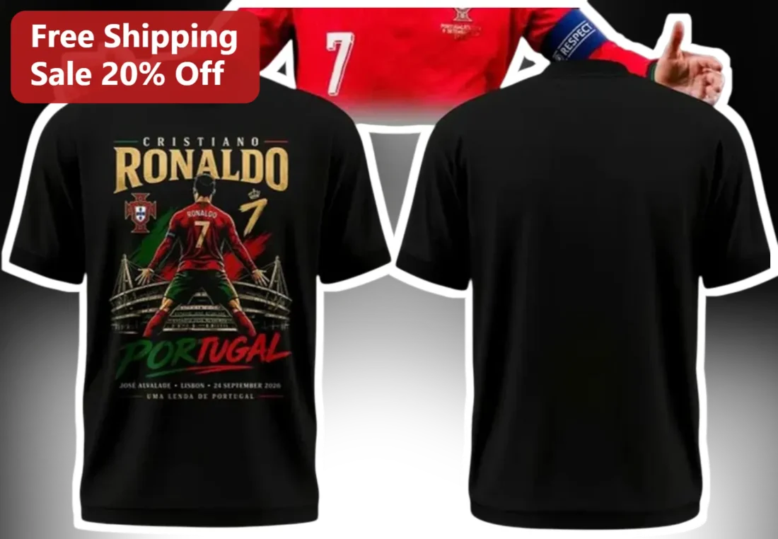 Cristiano Ronaldo Portugal National Team Fan Tribute Tee Number 7 Soccer Gift available at our Miami, Florida warehouse