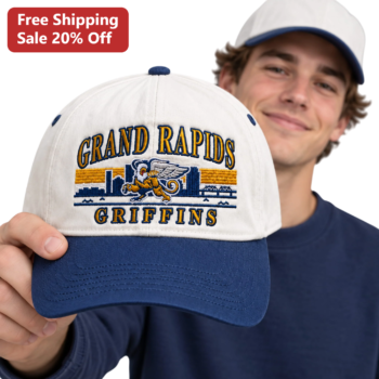 Grand Rapids Griffins Cap Embroidered AHL Hockey Team Logo Hat for Men Women Sports Fans available at our Miami, Florida warehouse