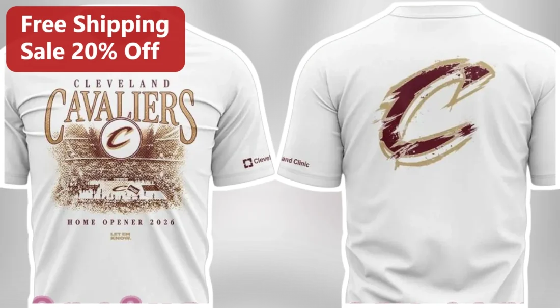 Cleveland Cavaliers Home Opener 2026 Let Em Know Vintage Graphic Tee available at our Miami, Florida warehouse