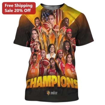 USA Women's Basketball Team Champions Graphic Tee Patriotic Sports Gift available at our Miami, Florida warehouse
