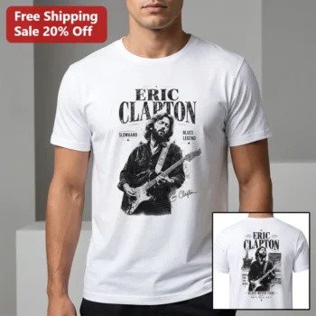 Eric Clapton Slowhand Blues Legend Tee Vintage Crossroads Music Graphic Shirt Gift for Fans available at our Miami, Florida warehouse
