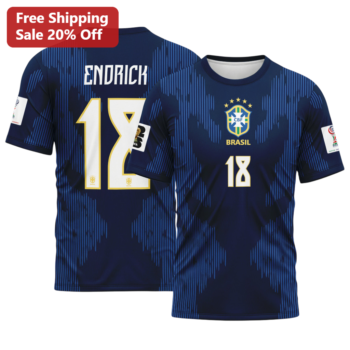 CBF Brasil Jersey Endrick 18 Soccer Shirt World Cup 2026 Style available at our Miami, Florida warehouse