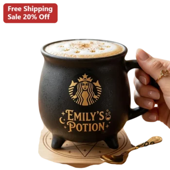 EMILY'S POTION Mug Witchy Coffee Cup Magical Potion Gift for Emily available at our Miami, Florida warehouse