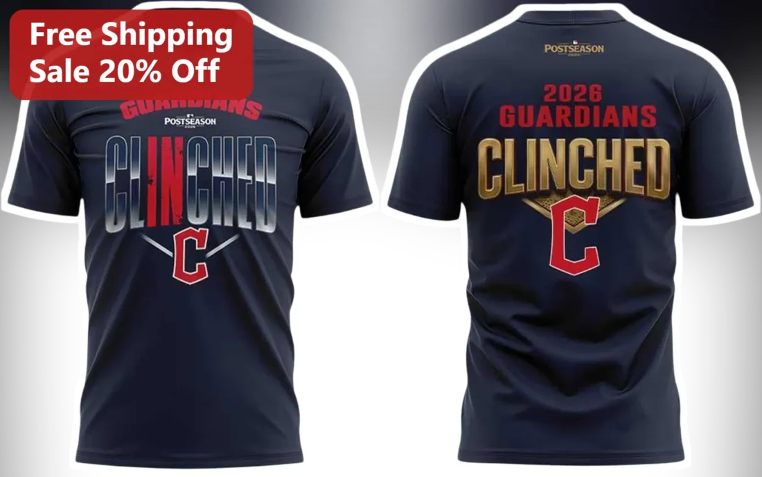 Guardians Clinched Tee Cleveland Guardians 2026 Playoff Berth Baseball Fan Gift available at our Miami, Florida warehouse