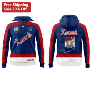 Komet Militia Hoodie Navy Blue Athletic Streetwear Pullover available at our Miami, Florida warehouse