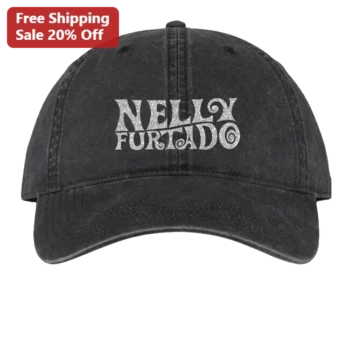 Nelly Furtado Hat Black Baseball Cap Music Fan Gift Singer Merch available at our Miami, Florida warehouse