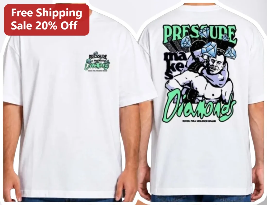 Pressure Makes Diamonds Wrestling Submission Hold Graphic Tee available at our Miami, Florida warehouse