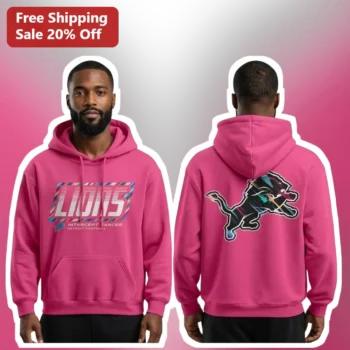 Lions Intercept Dancer Amon-Ra St. Brown Detroit Football Hoodie available at our Miami, Florida warehouse