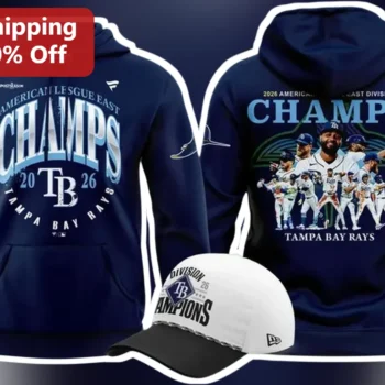 American League East Champs Tampa Bay Rays Hoodie Baseball Fan Gift available at our Miami, Florida warehouse