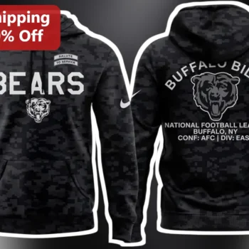 Bears Buffalo Bills NFL Salute to Service Camo Hoodie available at our Miami, Florida warehouse
