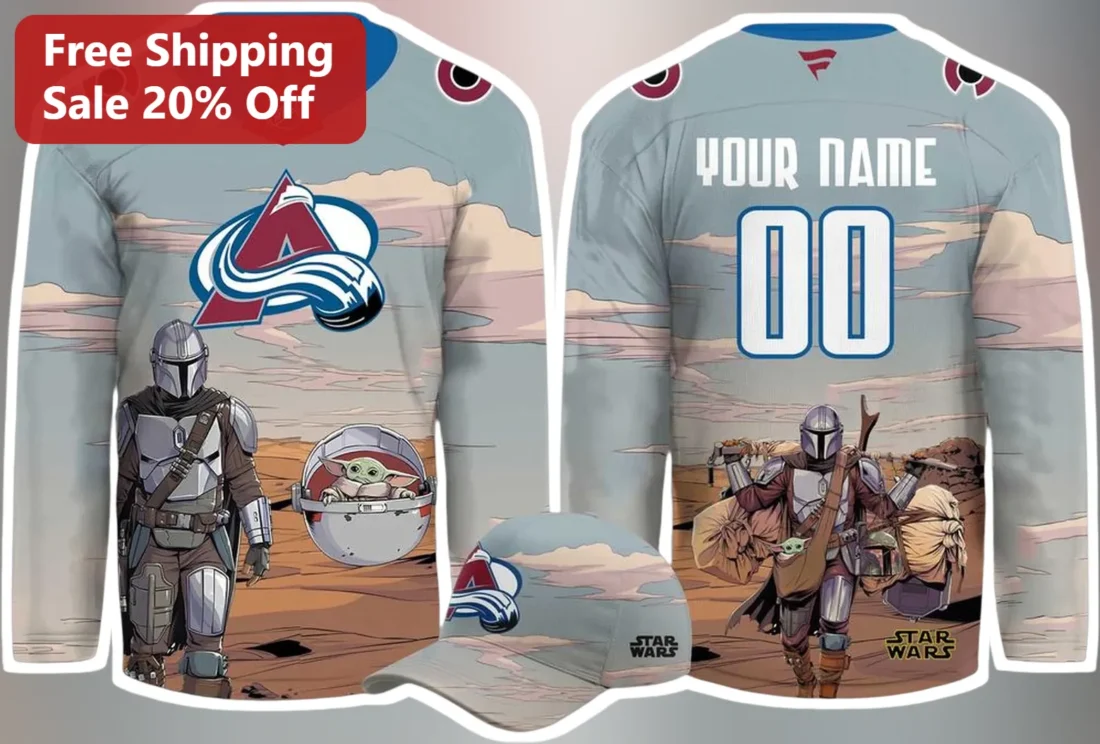 Grogu Jersey Star Wars The Mandalorian Baby Yoda Personalized Custom Name Hockey Jersey for Men Wome available at our Miami, Florida warehouse