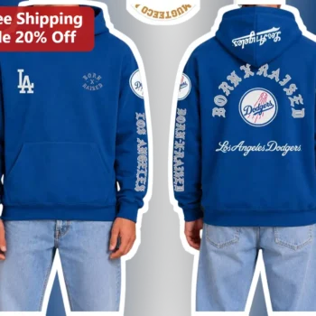 Born X Raised Los Angeles Dodgers Hoodie available at our Miami, Florida warehouse