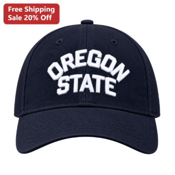 Oregon State Beavers Hat Navy Blue Embroidered Baseball Cap for Men Women College Fans available at our Miami, Florida warehouse