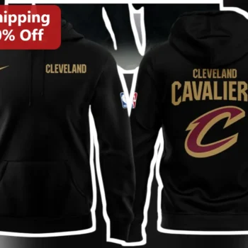 Cleveland Cavaliers Hoodie Black Wine Gold NBA Fan Gear Pullover Sweatshirt available at our Miami, Florida warehouse