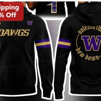 DAWGS Unleash The Dawgs Bow Down College Football Hoodie available at our Miami, Florida warehouse