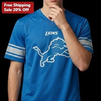 Detroit Lions Graphic Tee Vintage NFL Fan Apparel for Men Women Game Day Shirt available at our Miami, Florida warehouse