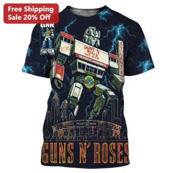 Guns N Roses Was Here World's Largest Drive-In Graphic Tee available at our Miami, Florida warehouse