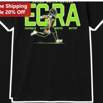 ECRA Emerald City Route Artist Jaxon Smith-Njigba JSN Seattle Seahawks Fan Graphic Tee available at our Miami, Florida warehouse