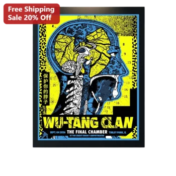 Wu-Tang Clan The Final Chamber Tour Poster Sept 04 2026 Tinley Park IL Credit Union 1 Amphitheatre H available at our Miami, Florida warehouse