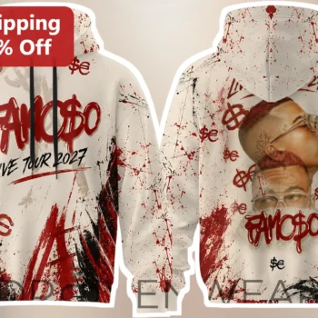 FANC$O Live Tour 2027 Hoodie Fancho Grunge Streetwear Concert Merch available at our Miami, Florida warehouse
