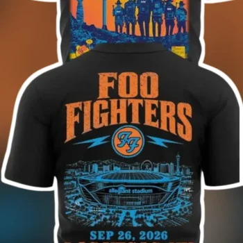 Foo Fighters Take Cover Tour 2026 Las Vegas Allegiant Stadium Tee available at our Miami, Florida warehouse