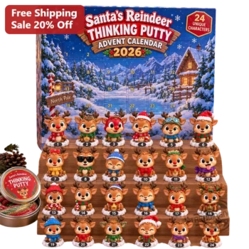 Santa's Reindeer Thinking Putty Advent Calendar 2026 available at our Miami, Florida warehouse