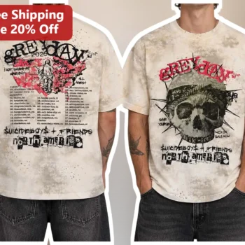 Grey Day Suicideboys Friends North America Tour Tee available at our Miami, Florida warehouse