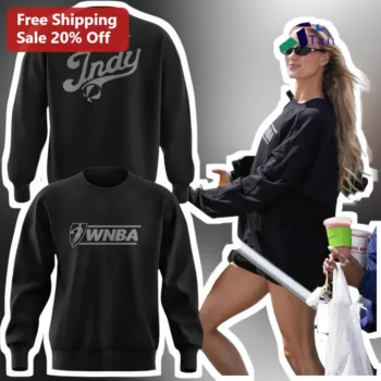 Indy WNBA Indiana Fever Sweatshirt Black Crewneck Fan Gear available at our Miami, Florida warehouse